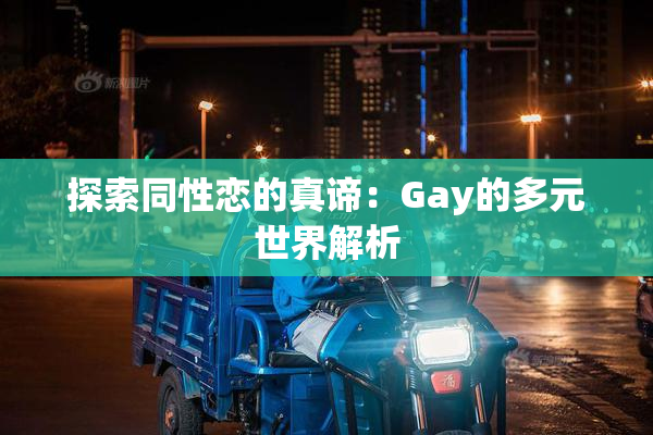 探索同性恋的真谛：Gay的多元世界解析