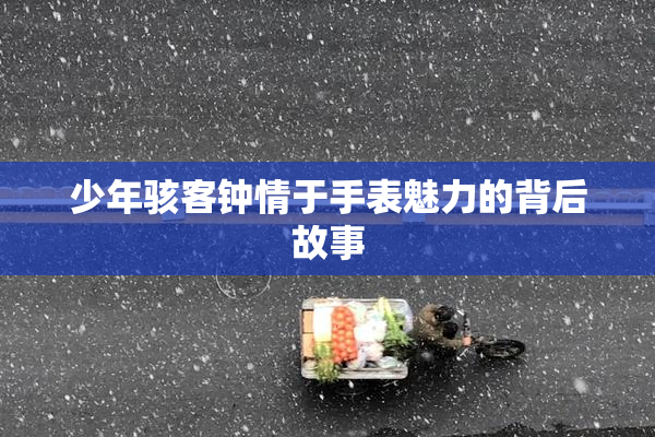 少年骇客钟情于手表魅力的背后故事