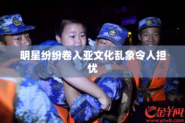 明星纷纷卷入亚文化乱象令人担忧