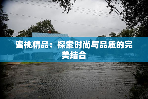 蜜桃精品：探索时尚与品质的完美结合