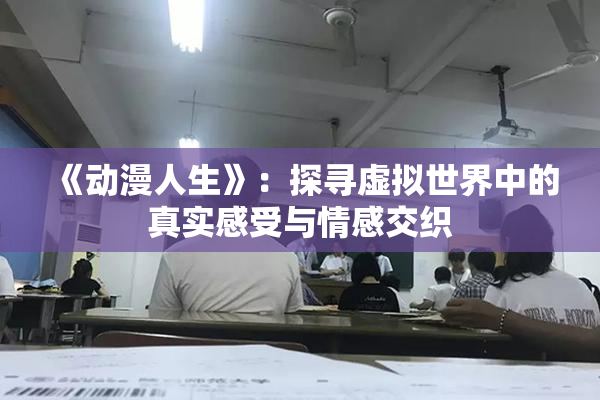 《动漫人生》：探寻虚拟世界中的真实感受与情感交织