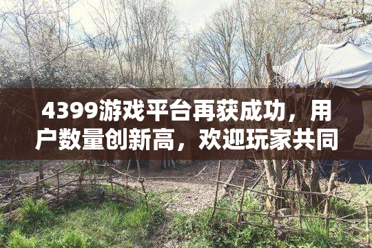 4399游戏平台再获成功，用户数量创新高，欢迎玩家共同体验！