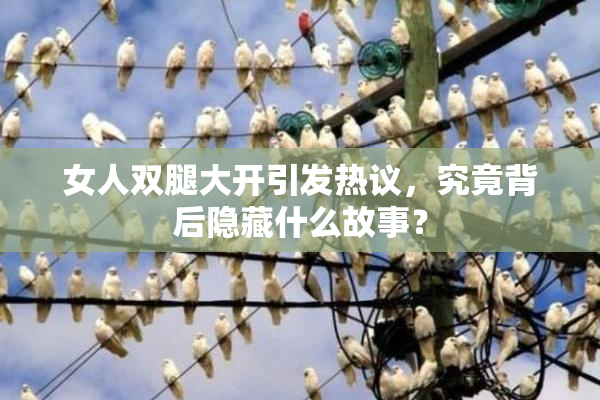 女人双腿大开引发热议，究竟背后隐藏什么故事？