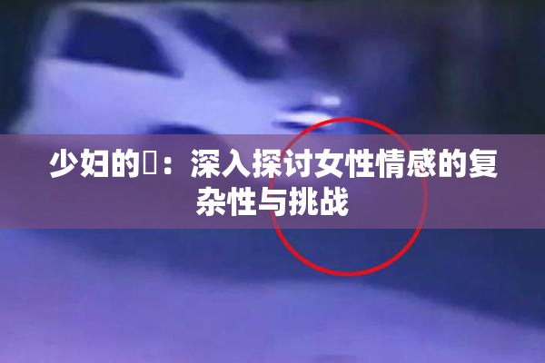 少妇的婬：深入探讨女性情感的复杂性与挑战