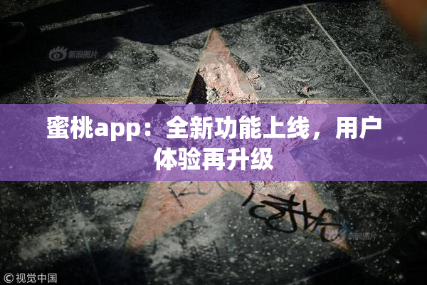 蜜桃app：全新功能上线，用户体验再升级