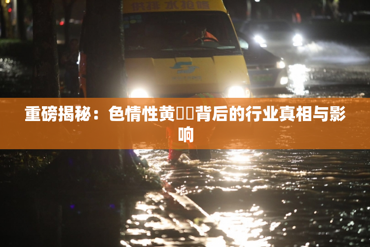重磅揭秘：色情性黄❌‌背后的行业真相与影响