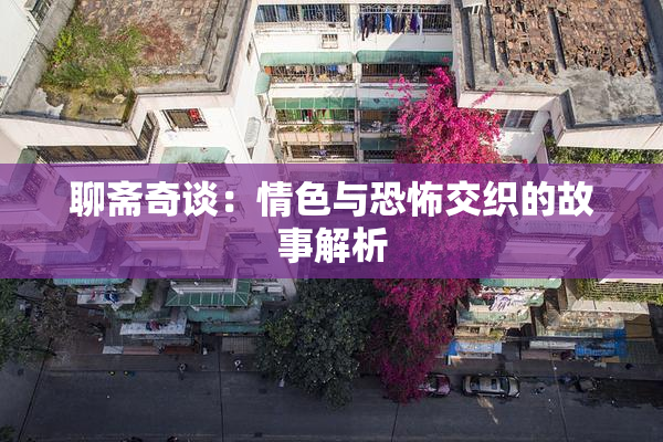 聊斋奇谈：情色与恐怖交织的故事解析