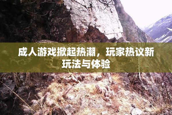 成人游戏掀起热潮，玩家热议新玩法与体验