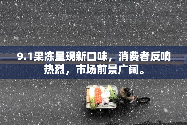 9.1果冻呈现新口味，消费者反响热烈，市场前景广阔。