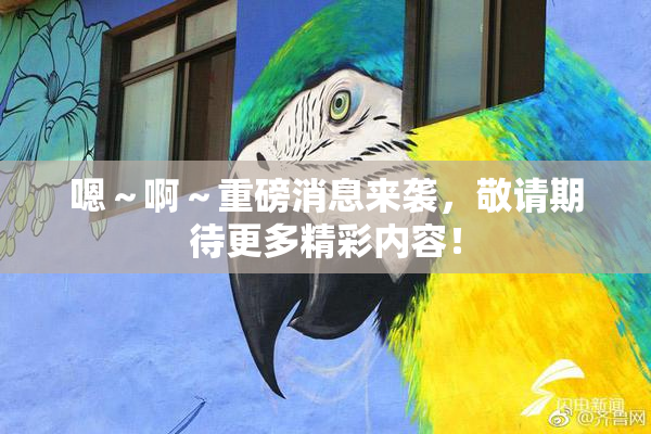 嗯～啊～重磅消息来袭，敬请期待更多精彩内容！