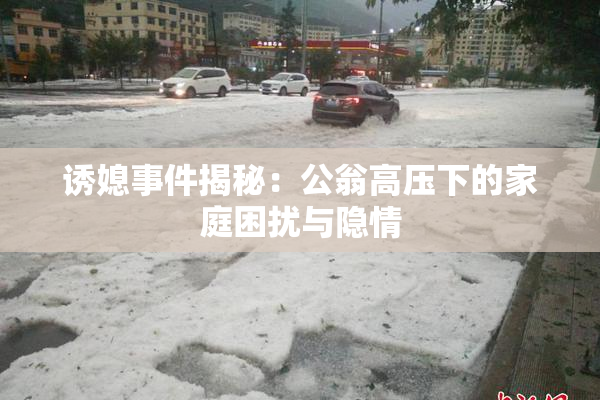 诱媳事件揭秘：公翁高压下的家庭困扰与隐情