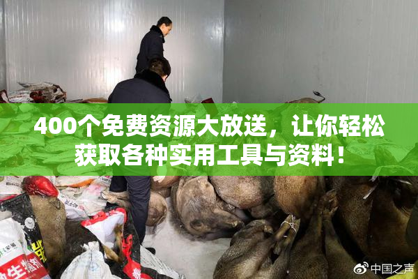 400个免费资源大放送，让你轻松获取各种实用工具与资料！