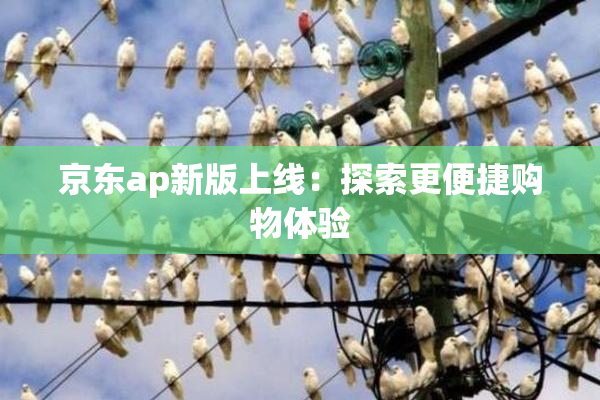 京东ap新版上线：探索更便捷购物体验