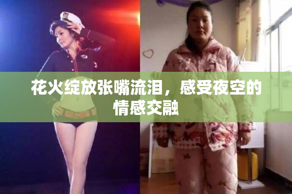花火绽放张嘴流泪，感受夜空的情感交融