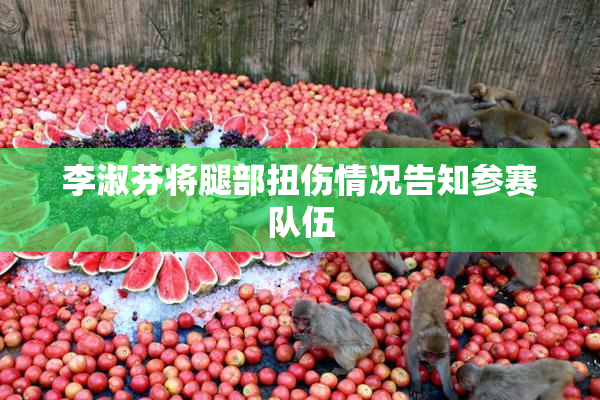 李淑芬将腿部扭伤情况告知参赛队伍