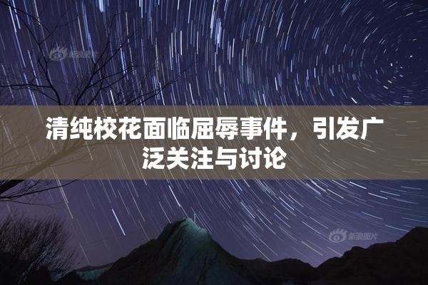 清纯校花面临屈辱事件，引发广泛关注与讨论