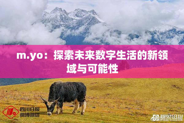 m.yo：探索未来数字生活的新领域与可能性