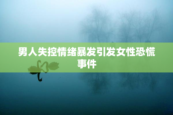 男人失控情绪暴发引发女性恐慌事件