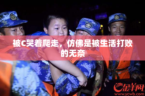 被C哭着爬走，仿佛是被生活打败的无奈