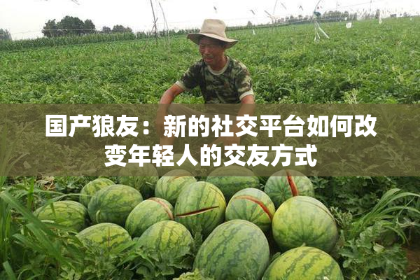 国产狼友：新的社交平台如何改变年轻人的交友方式