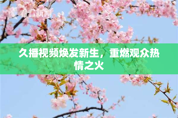 久播视频焕发新生，重燃观众热情之火