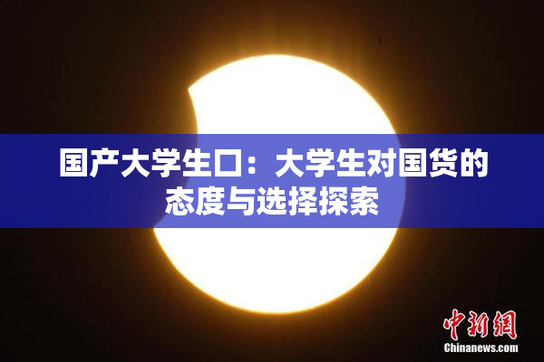 国产大学生囗：大学生对国货的态度与选择探索