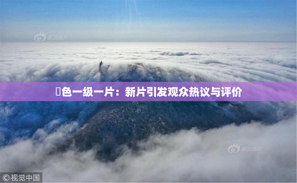 黃色一级一片：新片引发观众热议与评价