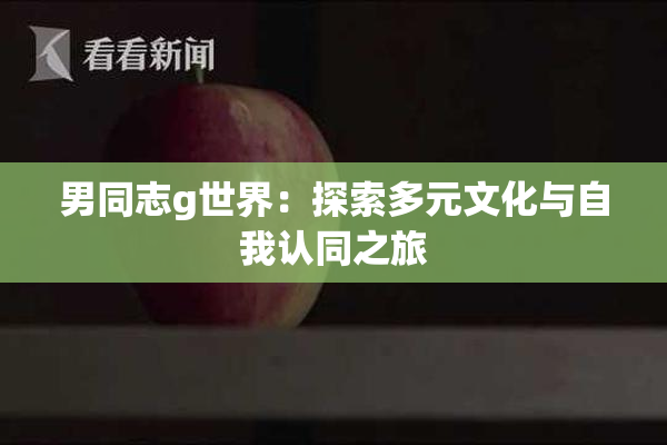 男同志g世界：探索多元文化与自我认同之旅