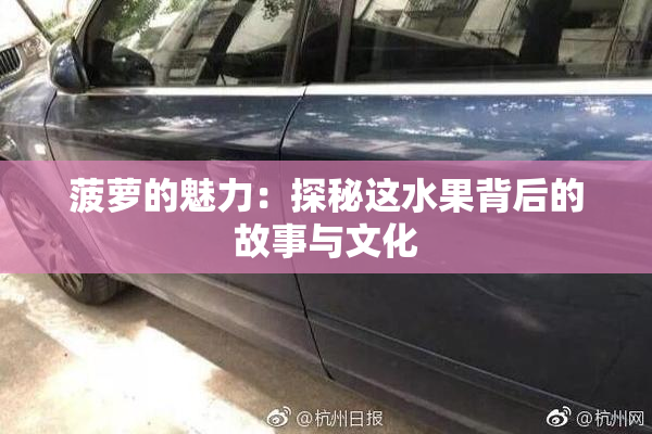 菠萝的魅力：探秘这水果背后的故事与文化