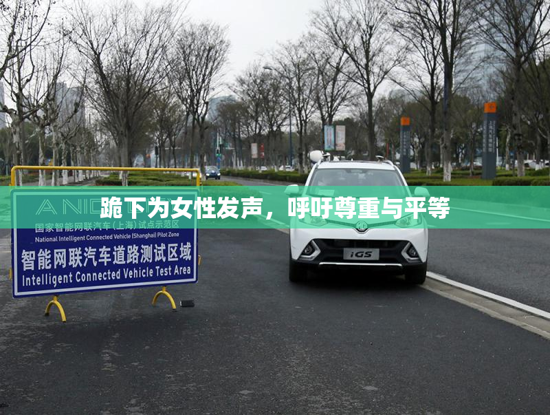 跪下为女性发声，呼吁尊重与平等