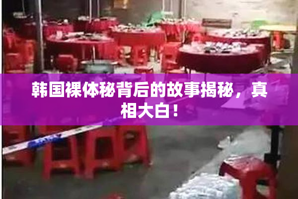 韩国裸体秘背后的故事揭秘，真相大白！