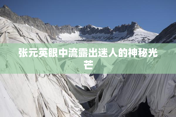 张元英眼中流露出迷人的神秘光芒
