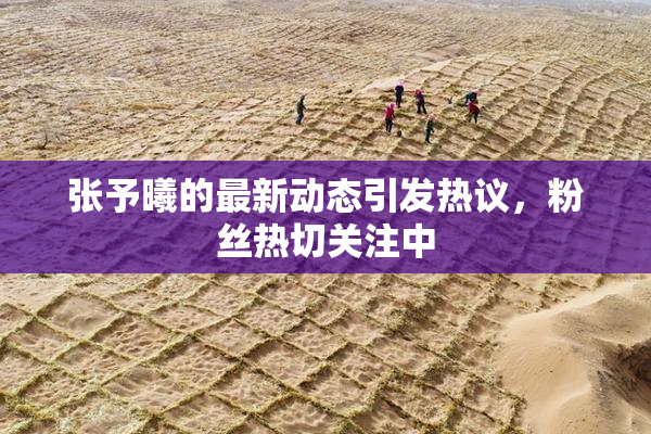 张予曦的最新动态引发热议，粉丝热切关注中