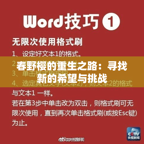 春野樱的重生之路：寻找新的希望与挑战