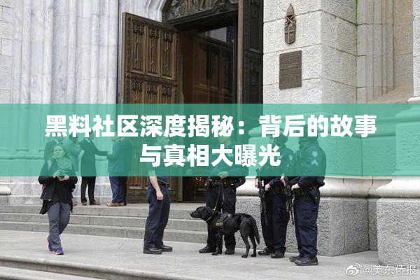 黑料社区深度揭秘：背后的故事与真相大曝光