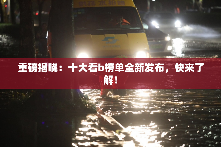 重磅揭晓：十大看b榜单全新发布，快来了解！
