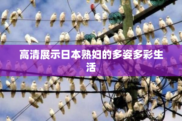 高清展示日本熟妇的多姿多彩生活