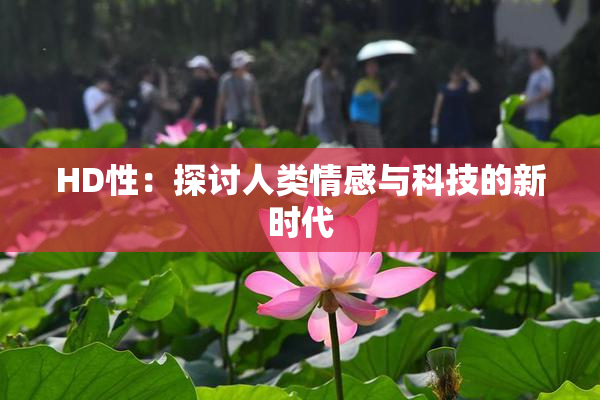 HD性：探讨人类情感与科技的新时代