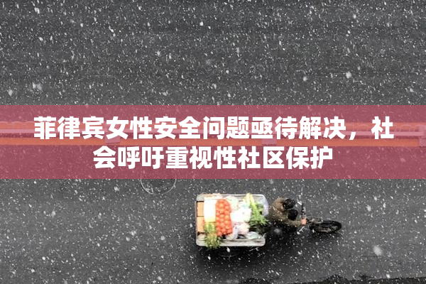 菲律宾女性安全问题亟待解决，社会呼吁重视性社区保护
