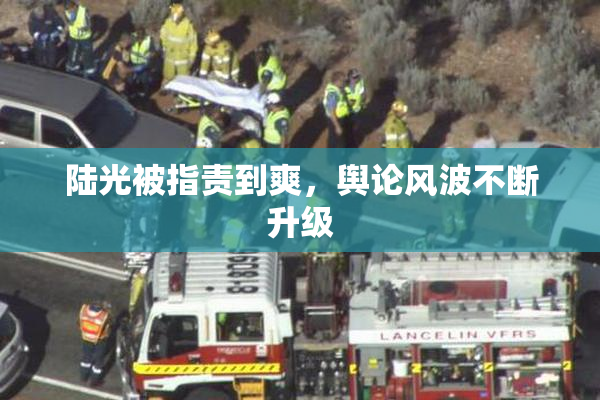 陆光被指责到爽，舆论风波不断升级