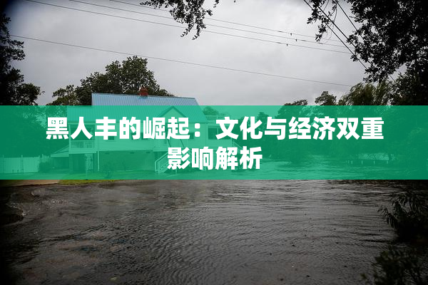 黑人丰的崛起：文化与经济双重影响解析