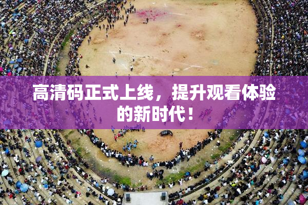 高清码正式上线，提升观看体验的新时代！