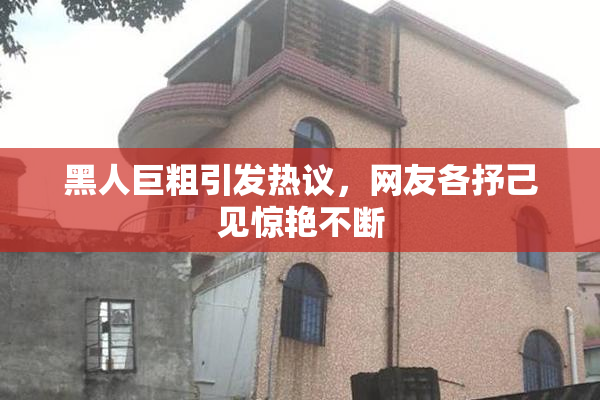 黑人巨粗引发热议，网友各抒己见惊艳不断