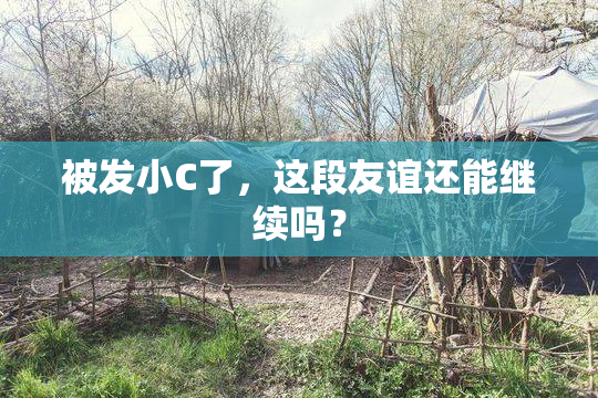 被发小C了，这段友谊还能继续吗？