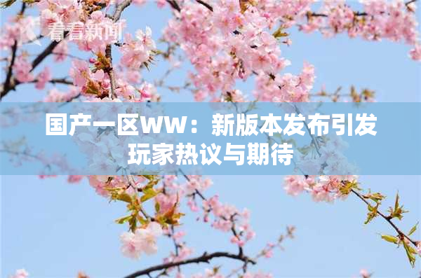 国产一区WW：新版本发布引发玩家热议与期待