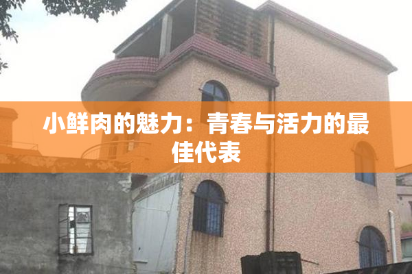 小鲜肉的魅力：青春与活力的最佳代表