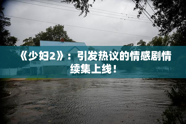《少妇2》：引发热议的情感剧情续集上线！