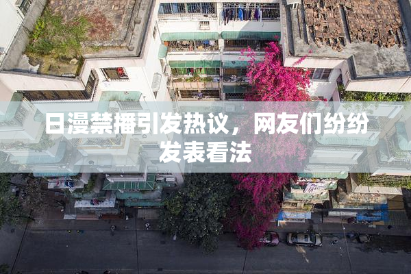 日漫禁播引发热议，网友们纷纷发表看法