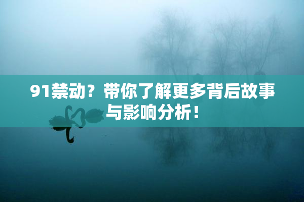91禁动？带你了解更多背后故事与影响分析！