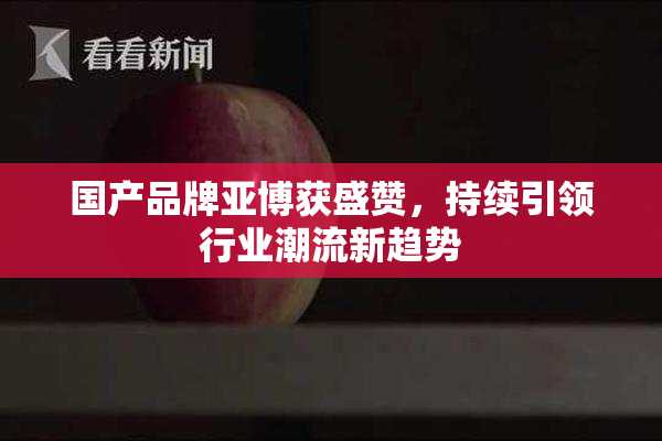 国产品牌亚博获盛赞，持续引领行业潮流新趋势